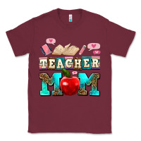 Burgundy teacher mom Classic Tee - AdoDesignShop