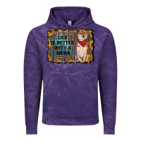 Cloud Purple life is better with a shiba Vintage Hoodie - RanaPortraitStore