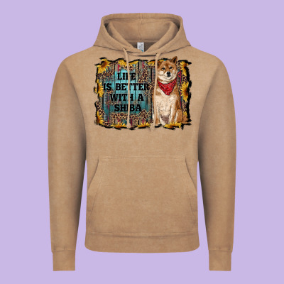 Life Is Better With A Shiba Vintage Hoodie Designed By Ranaportraitstore