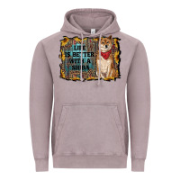 Vintage Zinc life is better with a shiba Vintage Hoodie - RanaPortraitStore