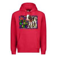 Cardinal Mardi Gras Calf Premium Hoodie - LillyAllenDesigns