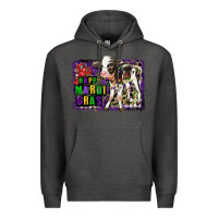 Charcoal Heather Mardi Gras Calf Premium Hoodie - LillyAllenDesigns