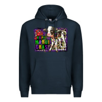 Navy Mardi Gras Calf Premium Hoodie - LillyAllenDesigns