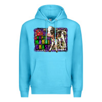 Ocean Blue Mardi Gras Calf Premium Hoodie - LillyAllenDesigns