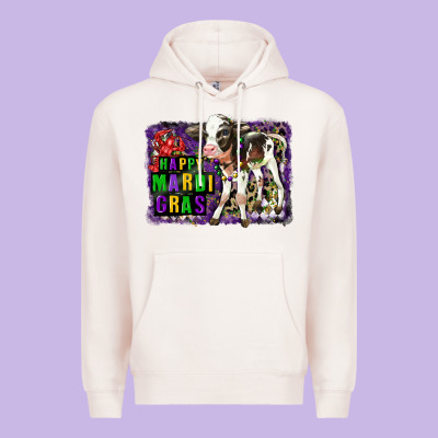 Mardi Gras Calf Premium Hoodie Designed By Lillyallendesigns
