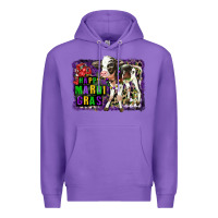 Purple Mardi Gras Calf Premium Hoodie - LillyAllenDesigns