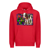 Red Mardi Gras Calf Premium Hoodie - LillyAllenDesigns