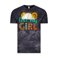Cloud Black love my girl volleyball Vintage Tee - HRA Design Shop