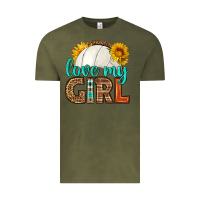 Vintage Olive love my girl volleyball Vintage Tee - HRA Design Shop