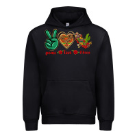 Black Peace Love Mexico Urban Hoodie - texasbilliewilder