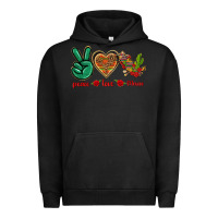 Pigment Black Peace Love Mexico Urban Hoodie - texasbilliewilder