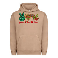 Pigment Burro Peace Love Mexico Urban Hoodie - texasbilliewilder