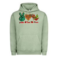 Pigment Oil Green Peace Love Mexico Urban Hoodie - texasbilliewilder