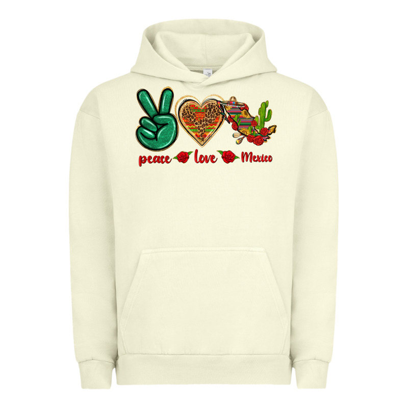 Peace Love Mexico Urban Hoodie by texasbilliewilder | Teevron