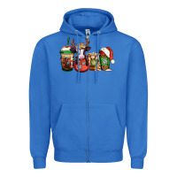 True Royal christmas baby calf coffee cups Zipper Hoodie - Jasminsmagicworld