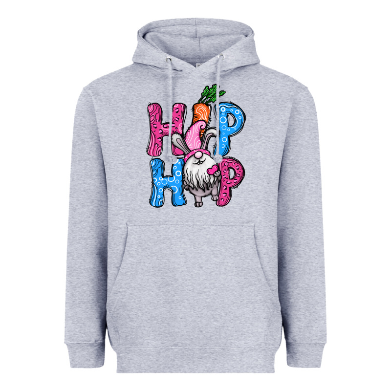 Easter Hip Hop Gnome Heavyweight Hoodie by NancyCooperArtShop | Teevron