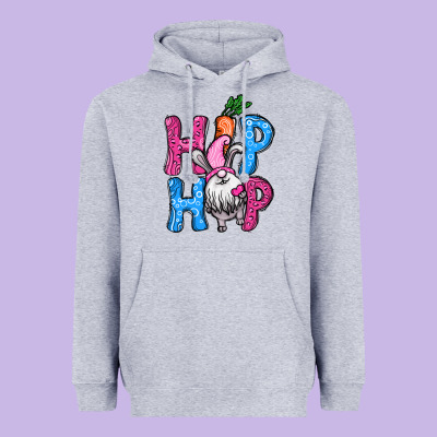 Easter Hip Hop Gnome Heavyweight Hoodie Designed By Nancycooperartshop