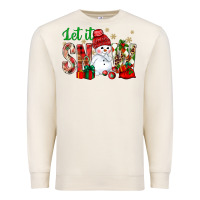 Sandshell let it snow with snowman Premium Sweatshirt - NancyCooperArtShop