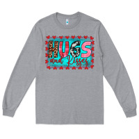 Heather Grey hugs and kisses Long Sleeve Tee - JahusDesignShop
