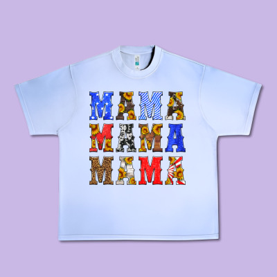 Mama American Flag 4th Of July Urban Heavy Tee Designed By Hra Design Shop