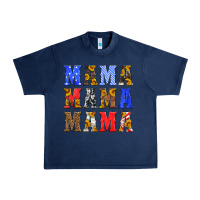 Navy mama american flag 4th of july Urban Heavy Tee - HRA Design Shop
