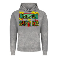 Cloud Rock softball sister with leopard Vintage Hoodie - Zillion Design Studio