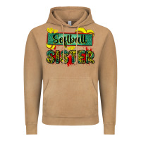 Softball Sister With Leopard Vintage Hoodie | Teevron