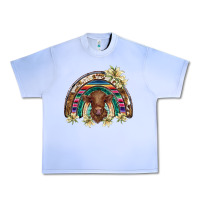 Grape Ice scottish calf rainbow Urban Heavy Tee - BarkalooDesign
