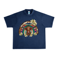 Navy scottish calf rainbow Urban Heavy Tee - BarkalooDesign