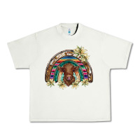 Pistachio scottish calf rainbow Urban Heavy Tee - BarkalooDesign