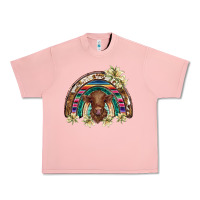 Salmon scottish calf rainbow Urban Heavy Tee - BarkalooDesign