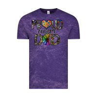 Cloud Purple proud autism dad Vintage Tee - SublimationCraftShop