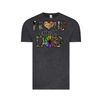 Vintage Black proud autism dad Vintage Tee - SublimationCraftShop