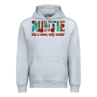 Heather Grey Auntie Like a Mom Only Cooler Urban Hoodie - texasbilliewilder