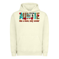 Pigment Pistachio Auntie Like a Mom Only Cooler Urban Hoodie - texasbilliewilder