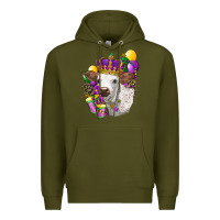 Army Green Mardi Gras Longhorn Calf Premium Hoodie - LillyAllenDesigns