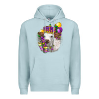Blue Mist Mardi Gras Longhorn Calf Premium Hoodie - LillyAllenDesigns