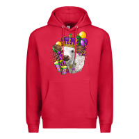 Cardinal Mardi Gras Longhorn Calf Premium Hoodie - LillyAllenDesigns