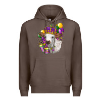 Coffee Mardi Gras Longhorn Calf Premium Hoodie - LillyAllenDesigns