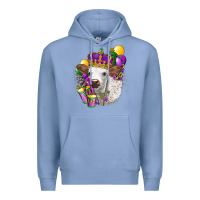 Colony Blue Mardi Gras Longhorn Calf Premium Hoodie - LillyAllenDesigns