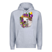 Heather Grey Mardi Gras Longhorn Calf Premium Hoodie - LillyAllenDesigns