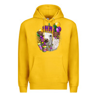 Lemon Mardi Gras Longhorn Calf Premium Hoodie - LillyAllenDesigns