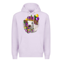 Lilac Mardi Gras Longhorn Calf Premium Hoodie - LillyAllenDesigns