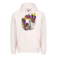 Pale Pink Mardi Gras Longhorn Calf Premium Hoodie - LillyAllenDesigns