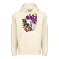 Sandshell Mardi Gras Longhorn Calf Premium Hoodie - LillyAllenDesigns
