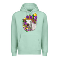 Seafoam Mardi Gras Longhorn Calf Premium Hoodie - LillyAllenDesigns