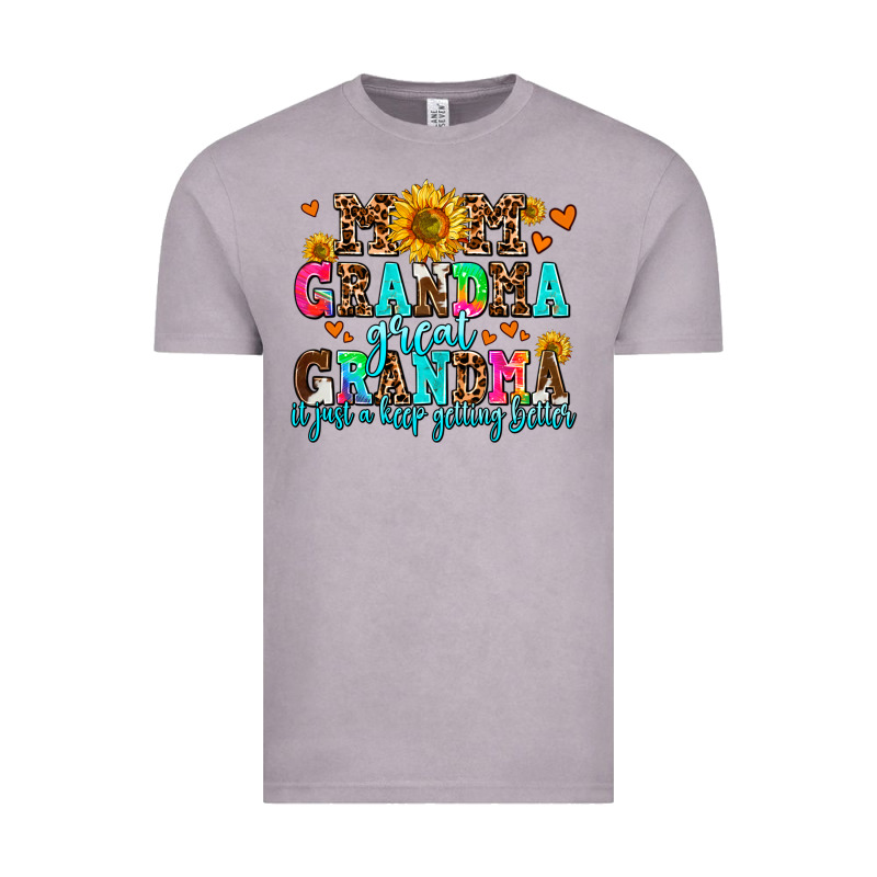 Mom Grandma Great Grandma Its Just A Keep Getting Vintage Tee by AdoDesignShop | Teevron