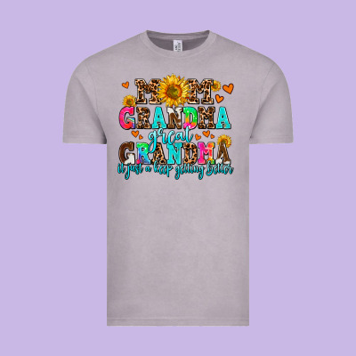 Mom Grandma Great Grandma Its Just A Keep Getting Vintage Tee Designed By Adodesignshop