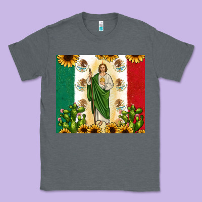 San Judas With Mexican Flag Classic Tee Designed By Jahusdesignshop