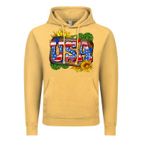 Vintage Mustard usa Vintage Hoodie - Zillion Design Studio